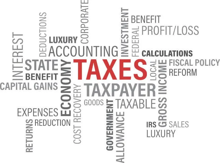 Tax terminology illustration
