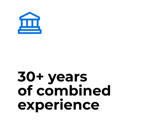 30+ years of combined experience